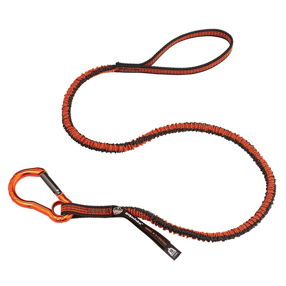 Squids® 3100F(x) Single Carabiner Shock Absorbing Tool Lanyard 4.5kg 40009906 19802