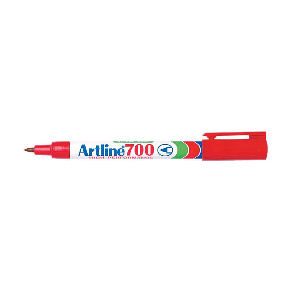 Artline 700 Bullet Tip Permanent Marker Red 0.7mm 4937004 170002