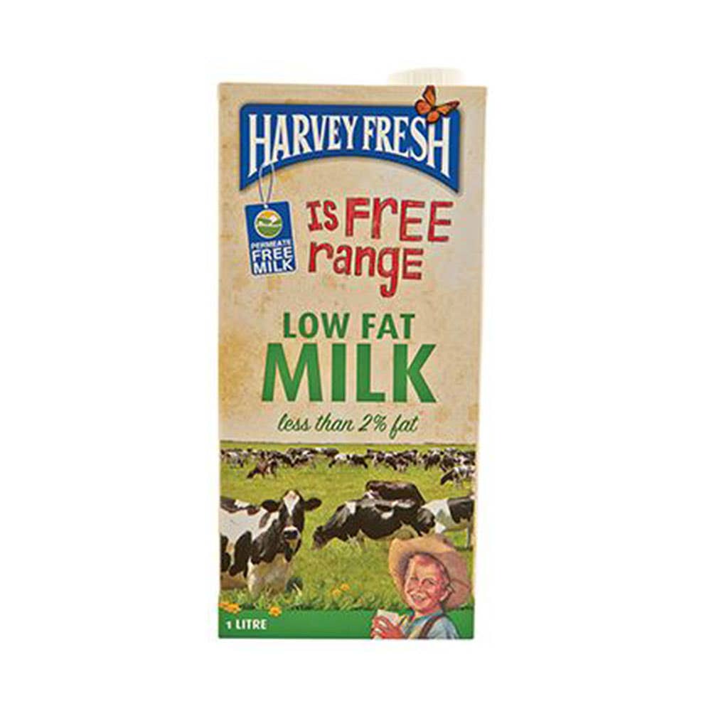 Harvey Fresh Milk Uht Low Fat 1 Litre 1033487 80432