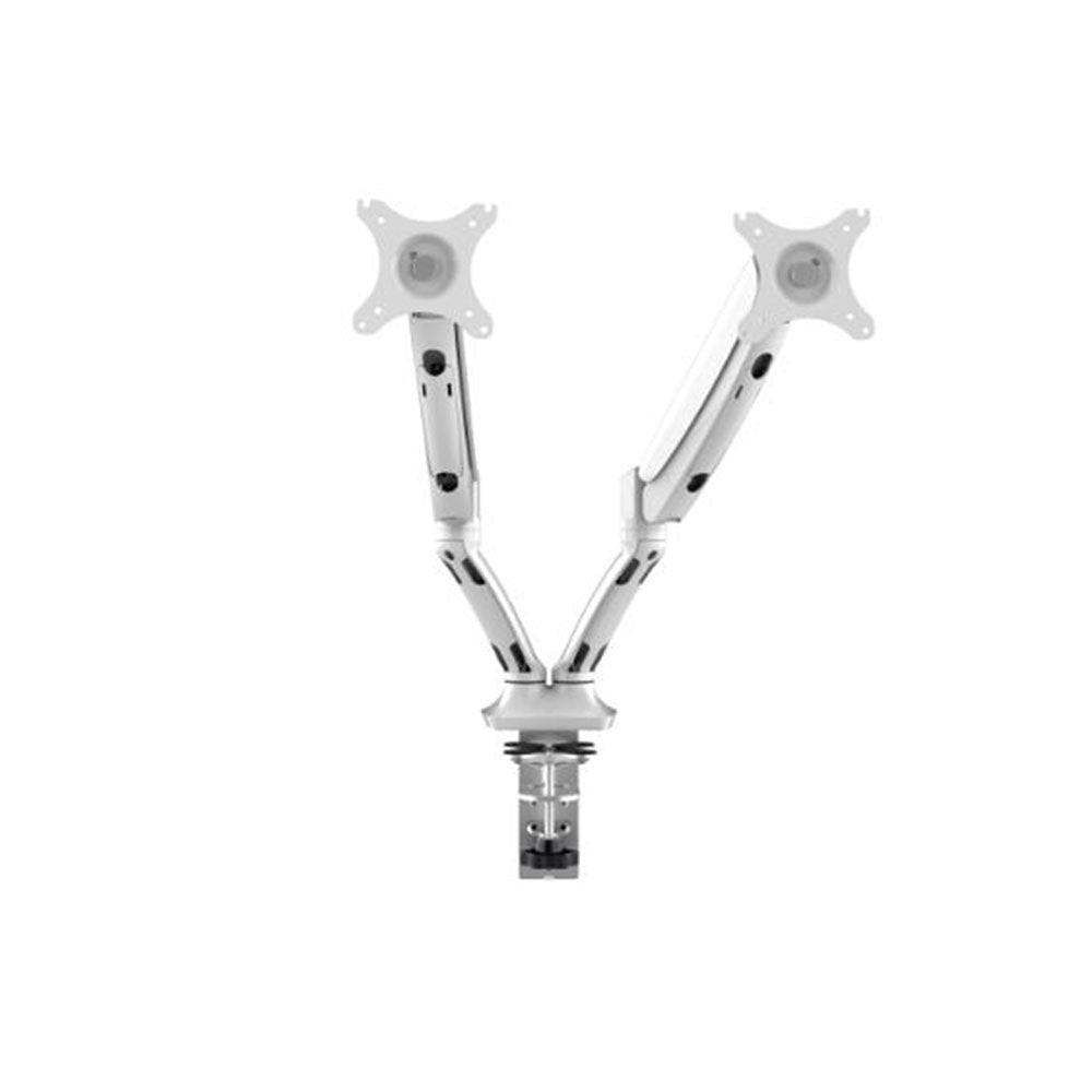 Dual Monitor Arm Executive Gas Spring White_1056079_EDMARM WH