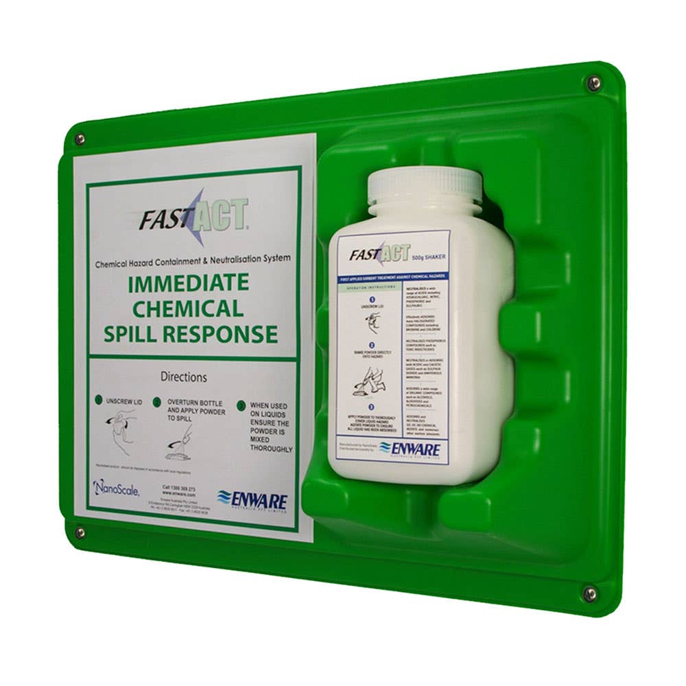 Chemical Neutralisation First Aid Wall Unit Fast-Act 500g 60011196 FA15-0500WALL