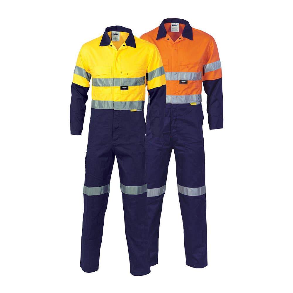 3955 Hi-Vis Cool-Breeze Taped Overalls 190gsm DNC3955