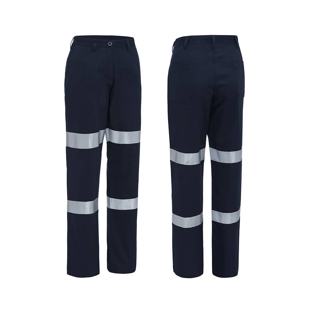 AKPL4001T Women's Flat Front Taped Pants 235gsm_AKPL4001T