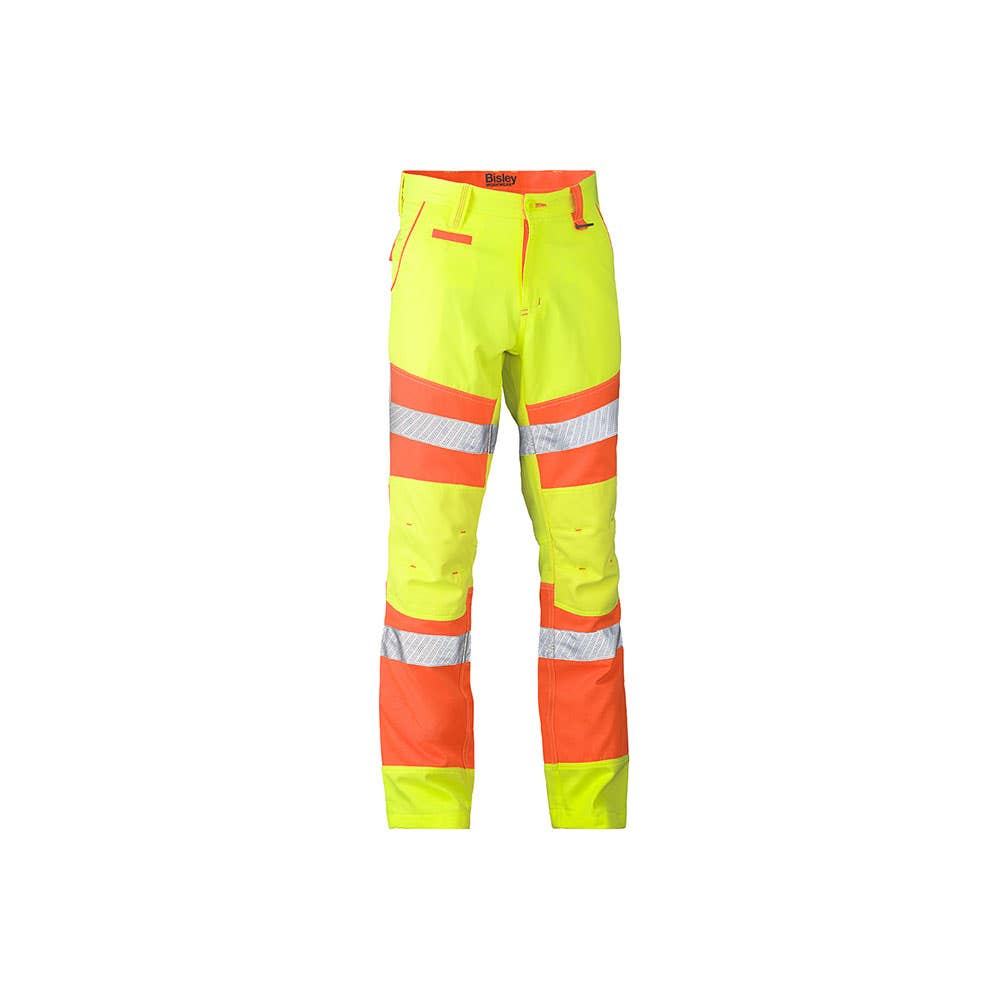 Pants Double Hi-Vis Taped Biomotion Yellow/Orange 102R Bisley 40013842 BP6411T TT22R02