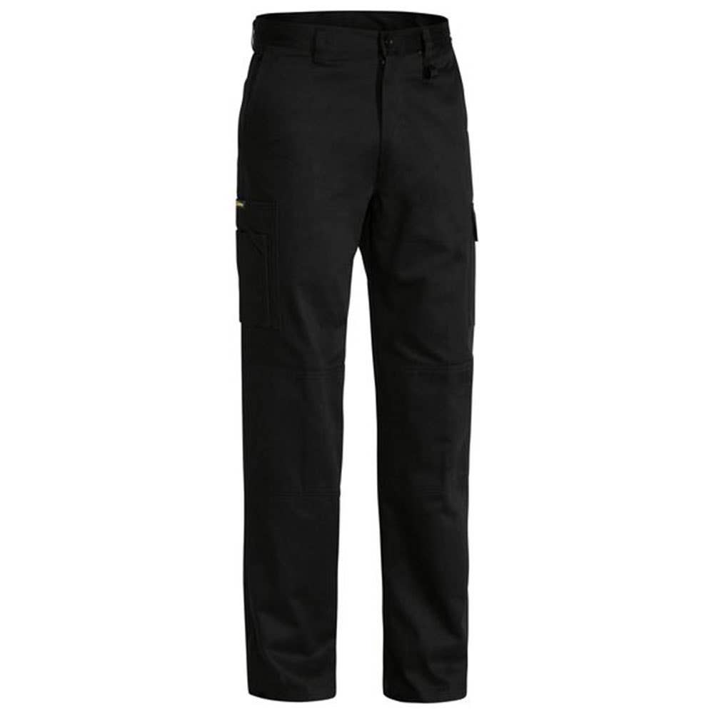 BAE Pants Utility Cotton Drill 240gsm Vent Black 102R Bisley 456570 BAE BP6999 BBLK102 REG