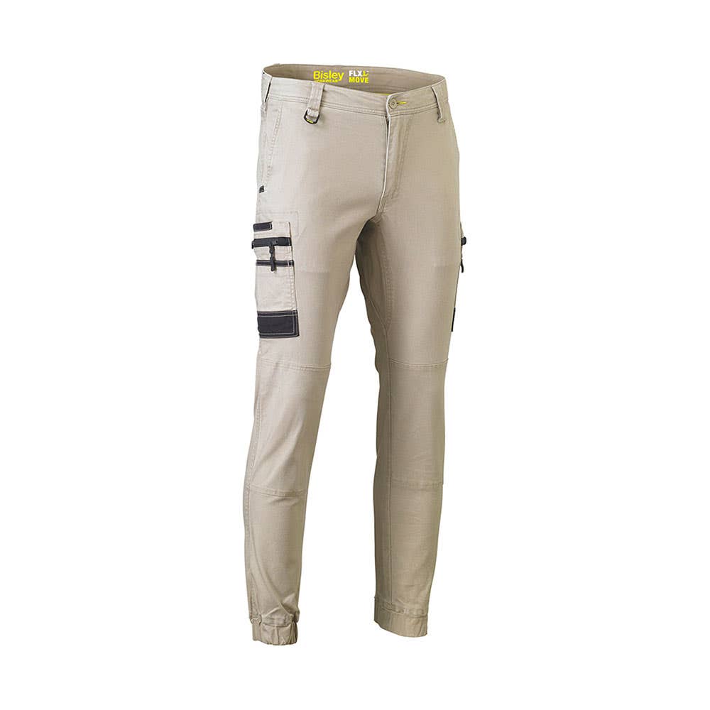 Pants Flex & Move Stretch Cargo Cuffed Bisley 102R Stone BPC6334 BSTNR02 40021698 BPC6334 BSTNR02