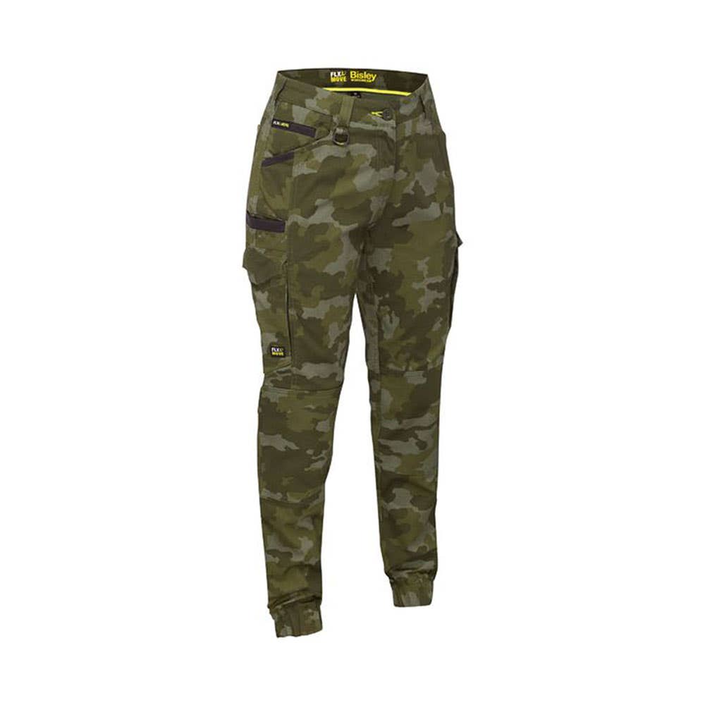 BPCL6337 Flx & Move Women's Stretch Camo Cargo Pants 280gsm BPCL6337