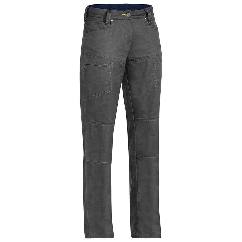 Pants Work 10 Charcoal Cotton Twill Ripstop 234gsm Bisley BAE Logo 50106118 BAE BPL6474 BCCG10
