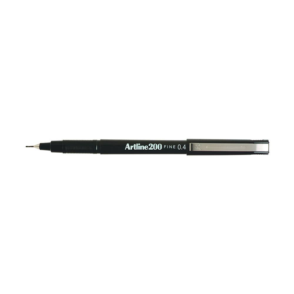 Artline 200 Fineliner Pen 0.4mm Black 88837642 120001