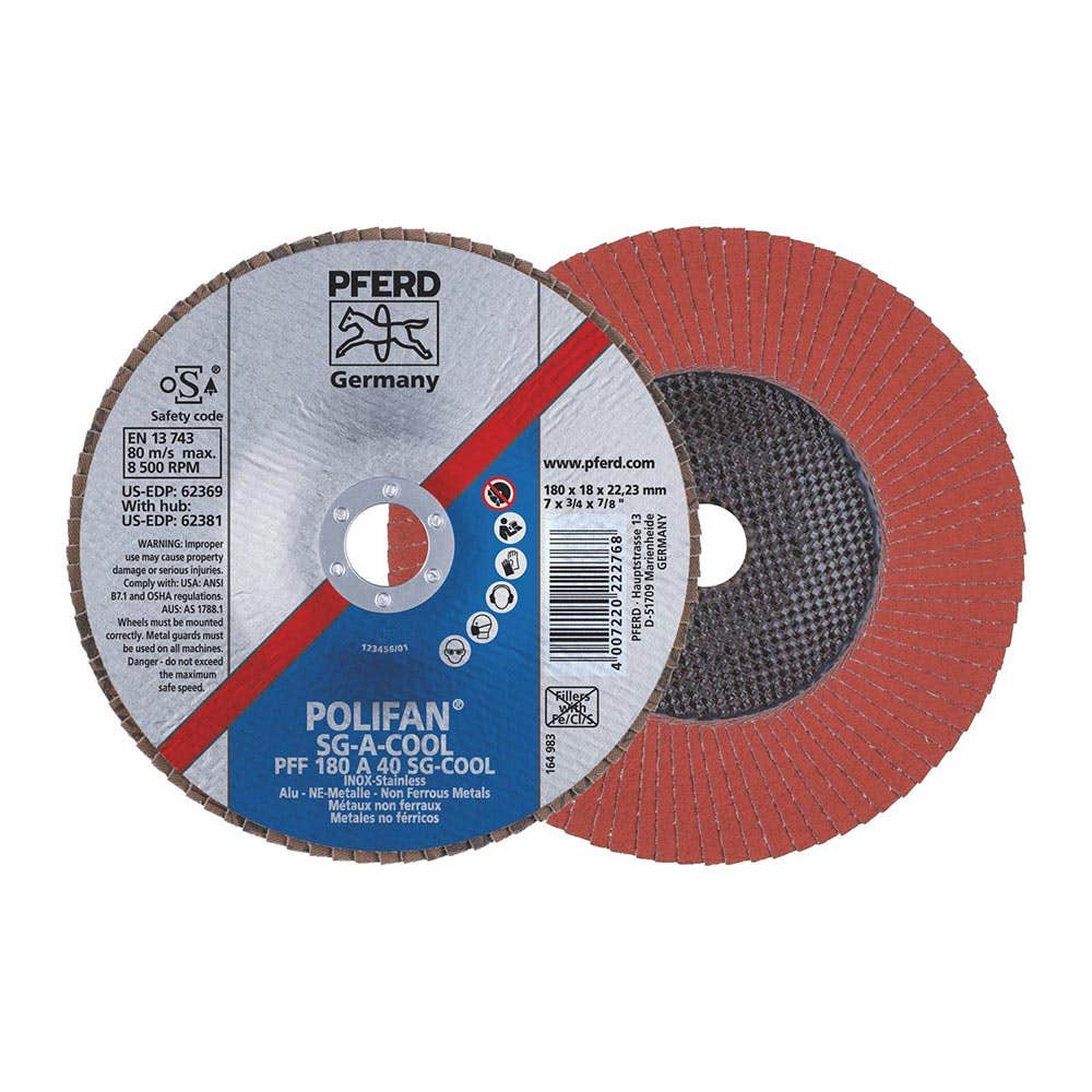 Disc Flap SGP Cool 180 x 22mm 40G Pferd – ATOM
