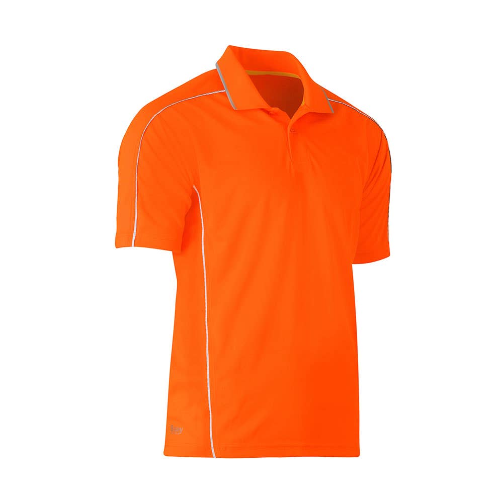 Shirt Polo S/S Cool Mesh Bisley 5XL Orange BK1425 BF615XL 40021109 BK1425 BF615XL