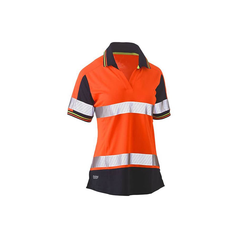 BKL1225T Women's Hi-Vis V-Neck Taped Polo Shirt 140gsm ATOM Uniform ATOMBKL1225T