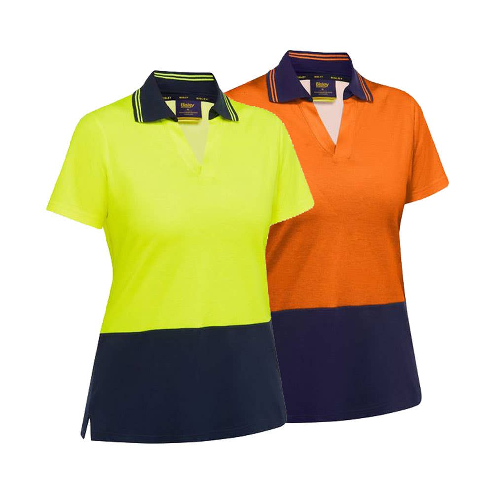 BKL1234 Women's Hi-Vis V-Neck Polo Shirt 195gsm ATOM ATOMBKL1234