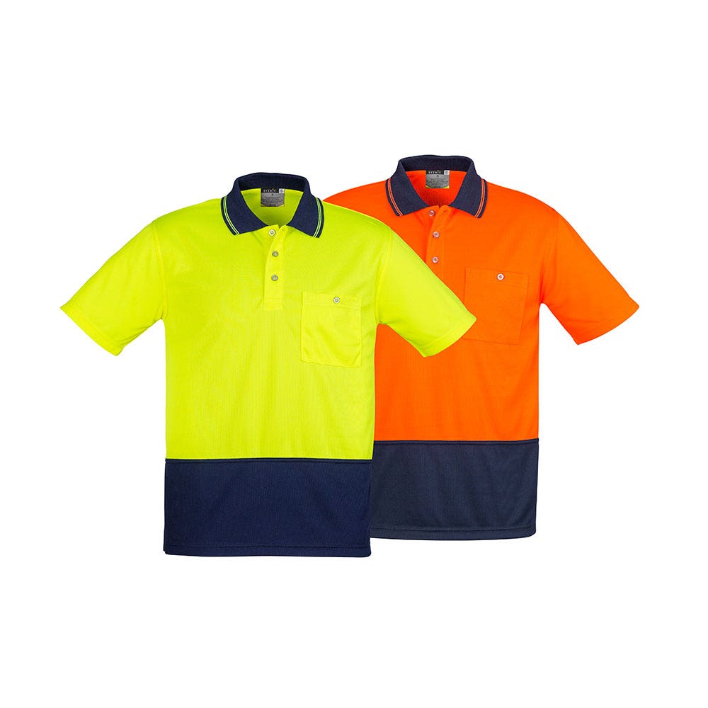 ELECZH231 Hi-Vis Short Sleeve Polo Shirt Two-Tone 175gsm ELECZH231