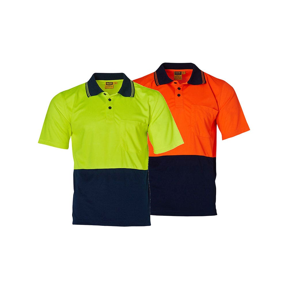 SW01TD TrueDry Hi-Vis Short Sleeve Polo Shirt Two-Tone 160gsm SW01TD