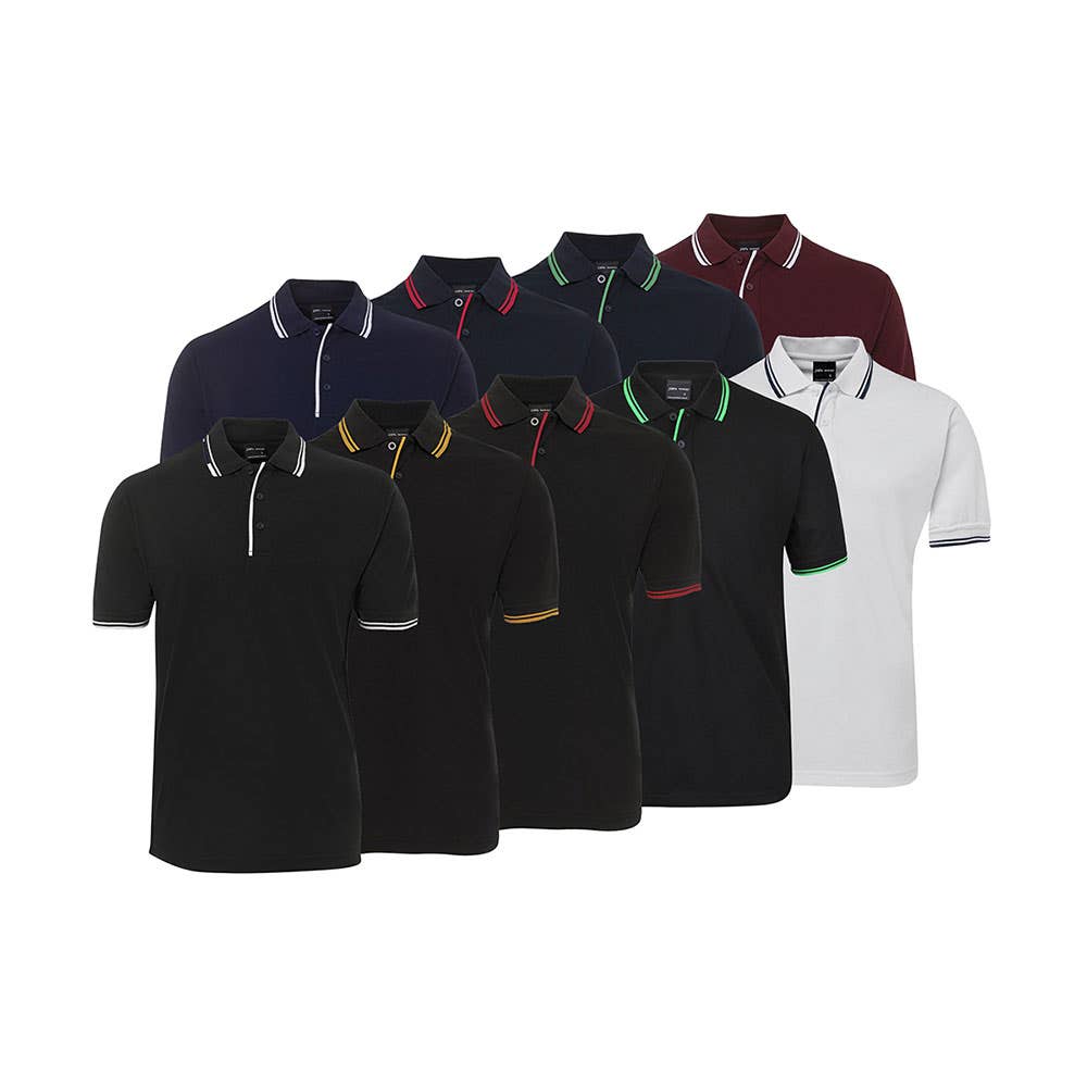 2CP Short Sleeve Contrast Polo Shirt 210gsm JB2CP