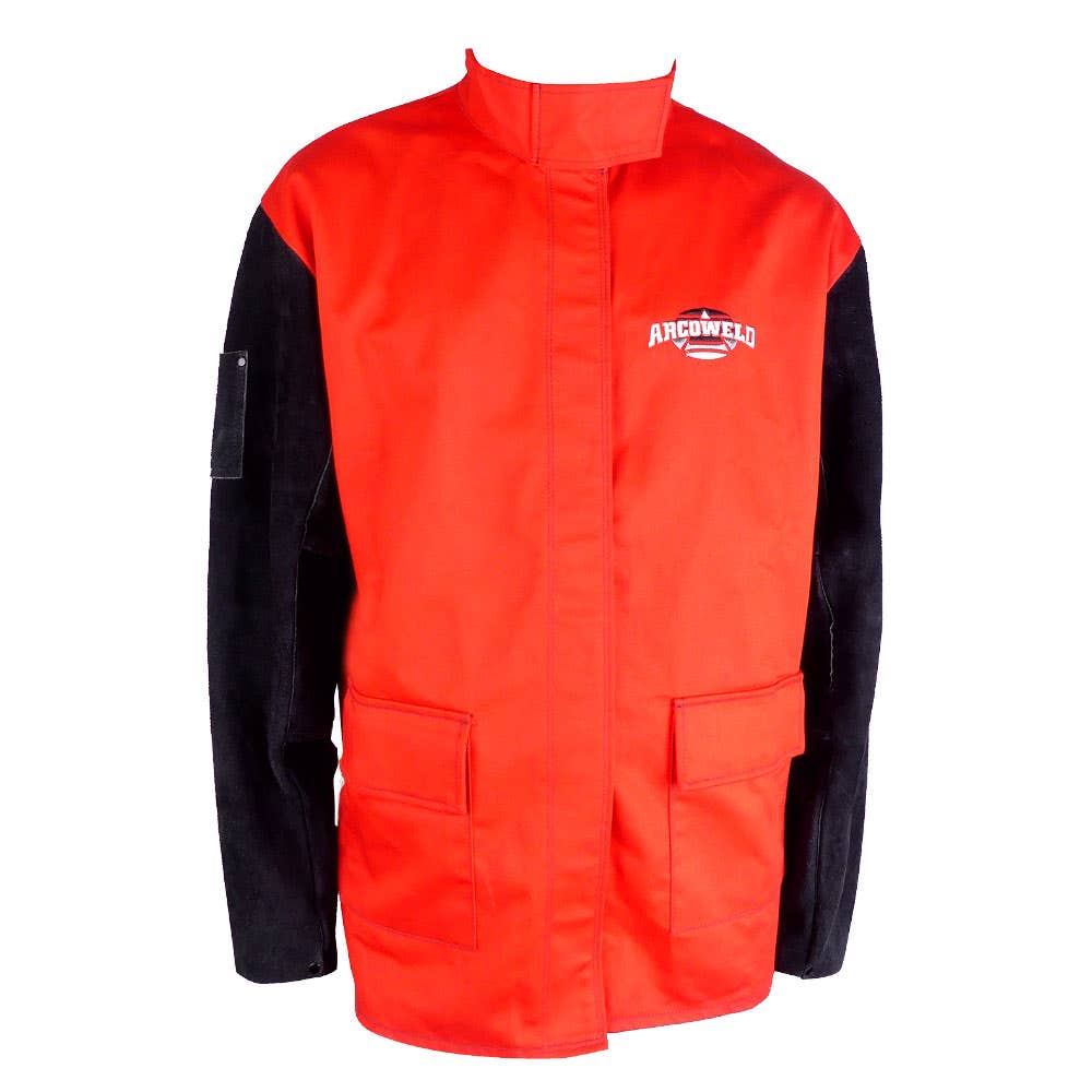 Jacket Welding Leather Sleeve Button Probane 2XL Arcoweld 40014908 AWA-LEAPROB-BV-2XL