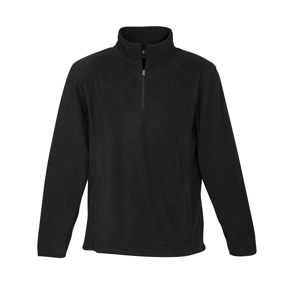 Jumper Pullover Polyester Fleece 1/2 Zip Trinity Black 2XL Biz 411848 F10510-BLK-2XL