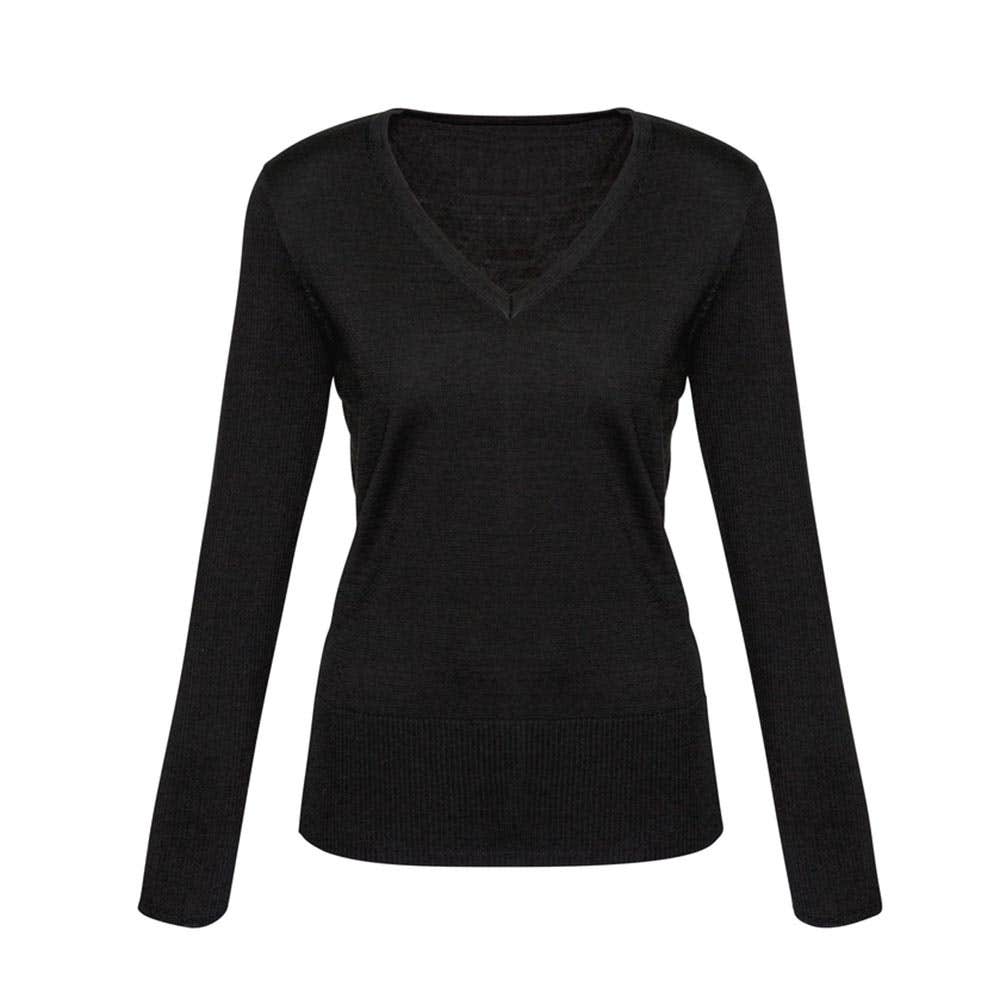 Jumper Pullover Womens Wool Blend Milano Black 2XL Biz BAE Logo 50106063 BAE LP618L-BLK-2XL