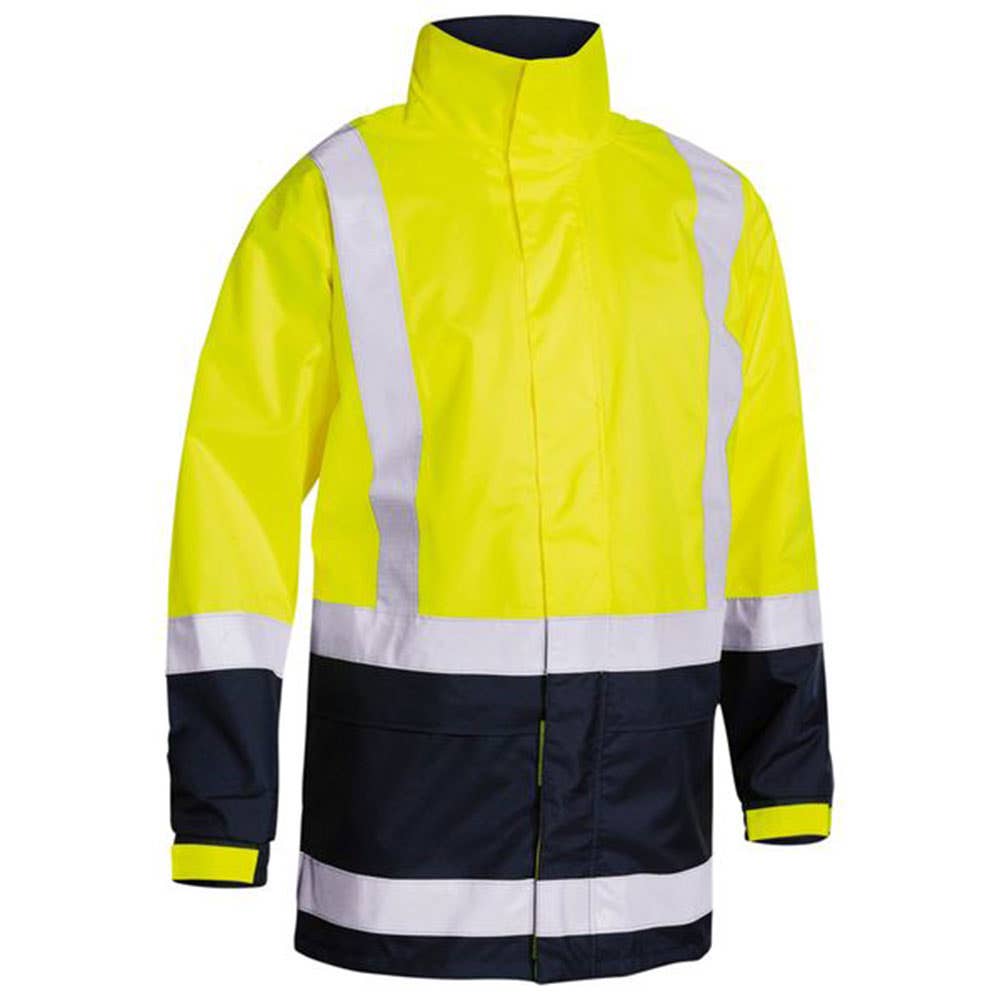 Jacket Rain Hi-Vis Taped BMBJ6966T Bisley Midland Brick_BMBJ6966T
