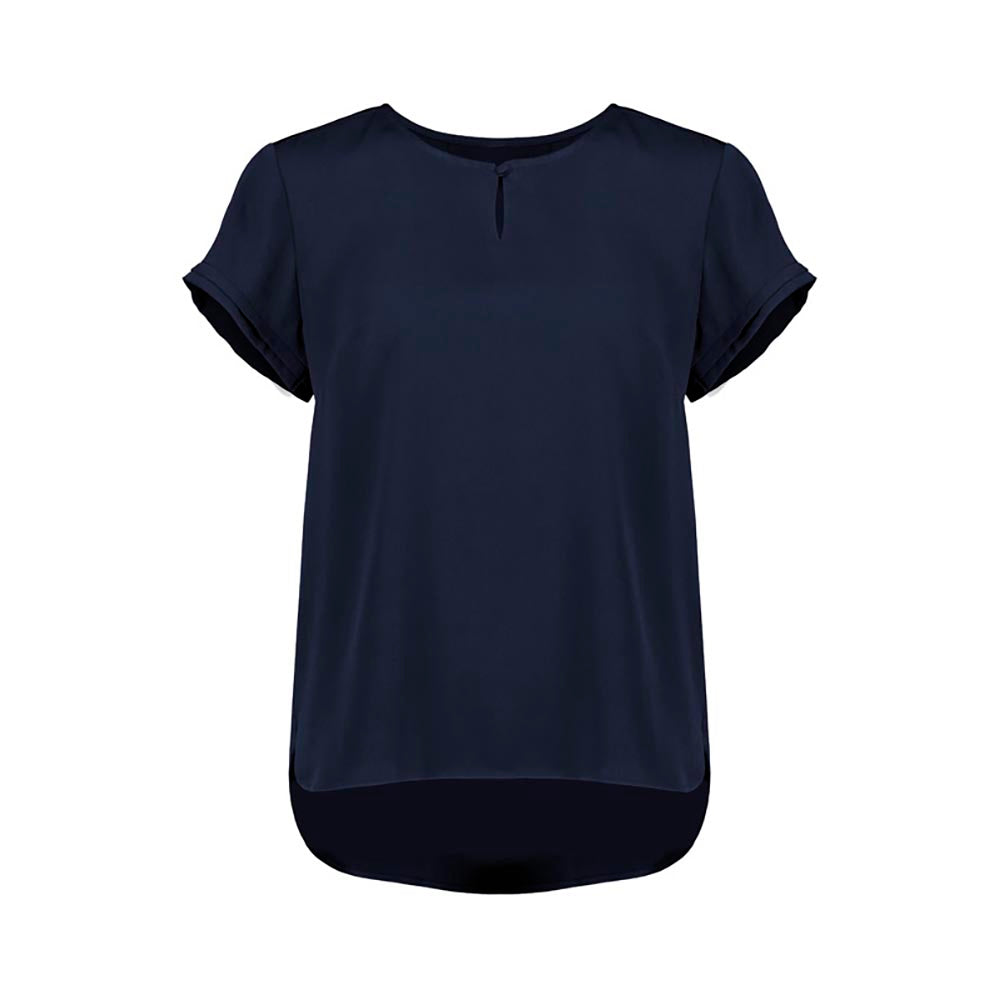 Blouse Womens Short Sleeve 10 Navy RU569LS-Navy-10_40075716_RU569LS-Navy-10