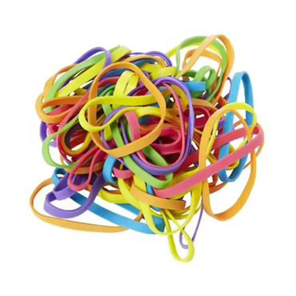 Rubber Bands 100G Coloured Assorted_9035531_59177