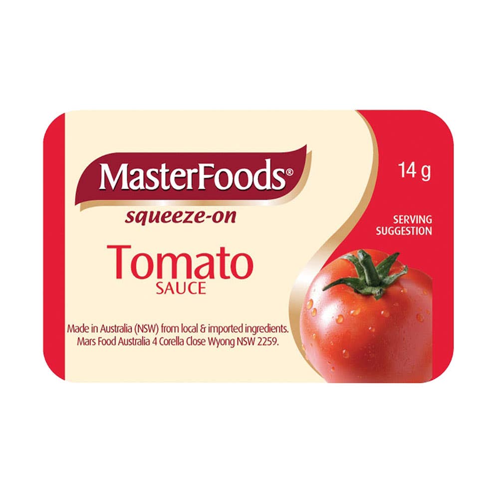 Masterfoods Tomato Sauce 14Gr Portion Control 1047359 607496