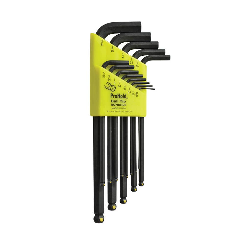 13 Piece ProHold® L-Wrench Long Hex Key Set Imperial 1/16 - 3/8 79911660 BD74937