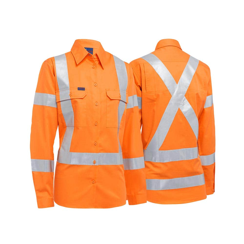 AKL4166XT Women's Hi-Vis Rail X-Back Taped Shirt 145gsm JTMECAKL4166XT JTMECAKL4166XT