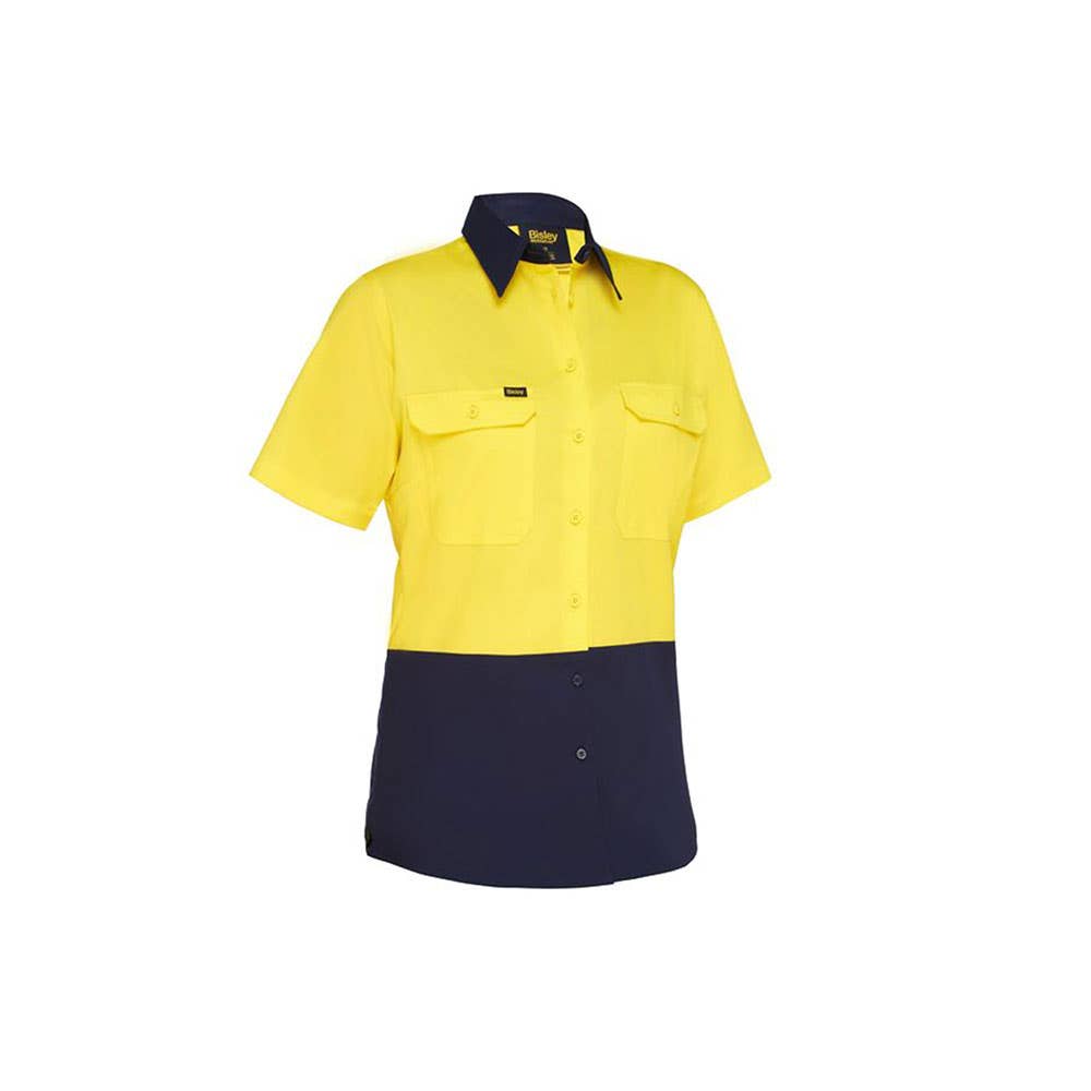 BL1895 Women's Hi-Vis Cool Drill Short Sleeve Shirt 155gsm BL1895