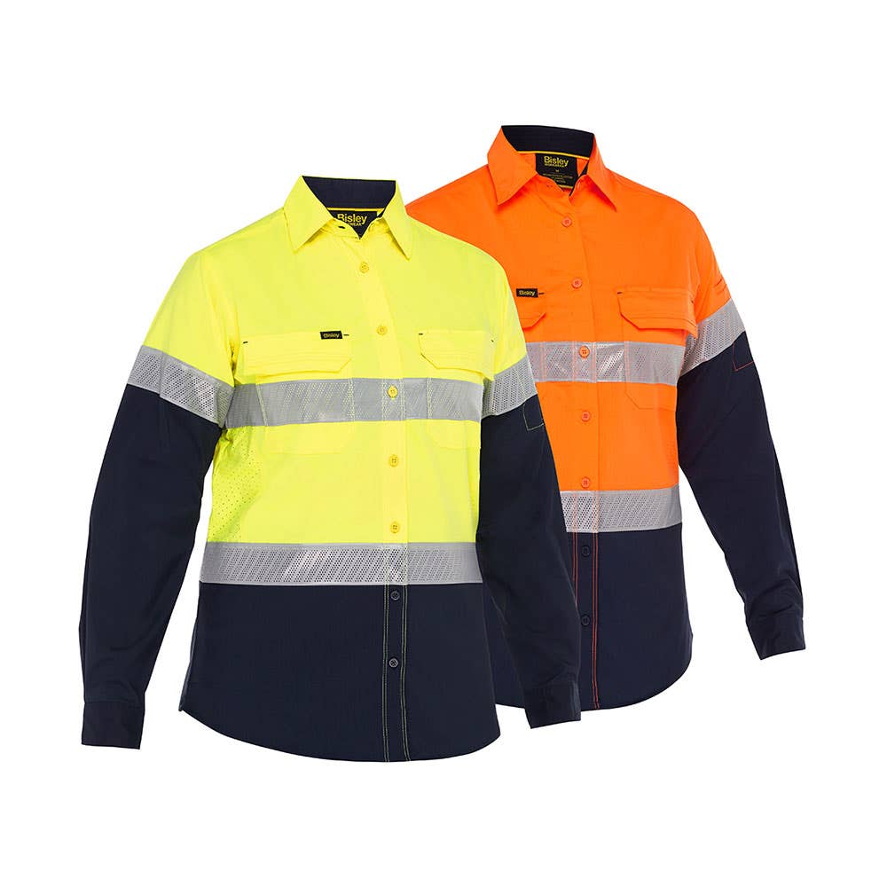 BL6491T X Airflow™ Women's Hi-Vis Taped Ripstop Shirt 140gsm_BL6491T