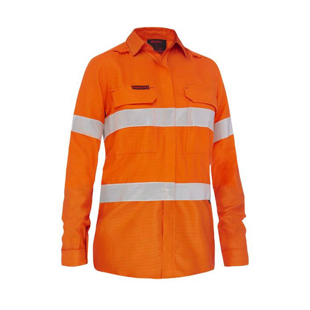 BL8439T Apex 185 Women's Hi-Vis FR Ripstop Vented Taped Shirt 185gsm BL8439T