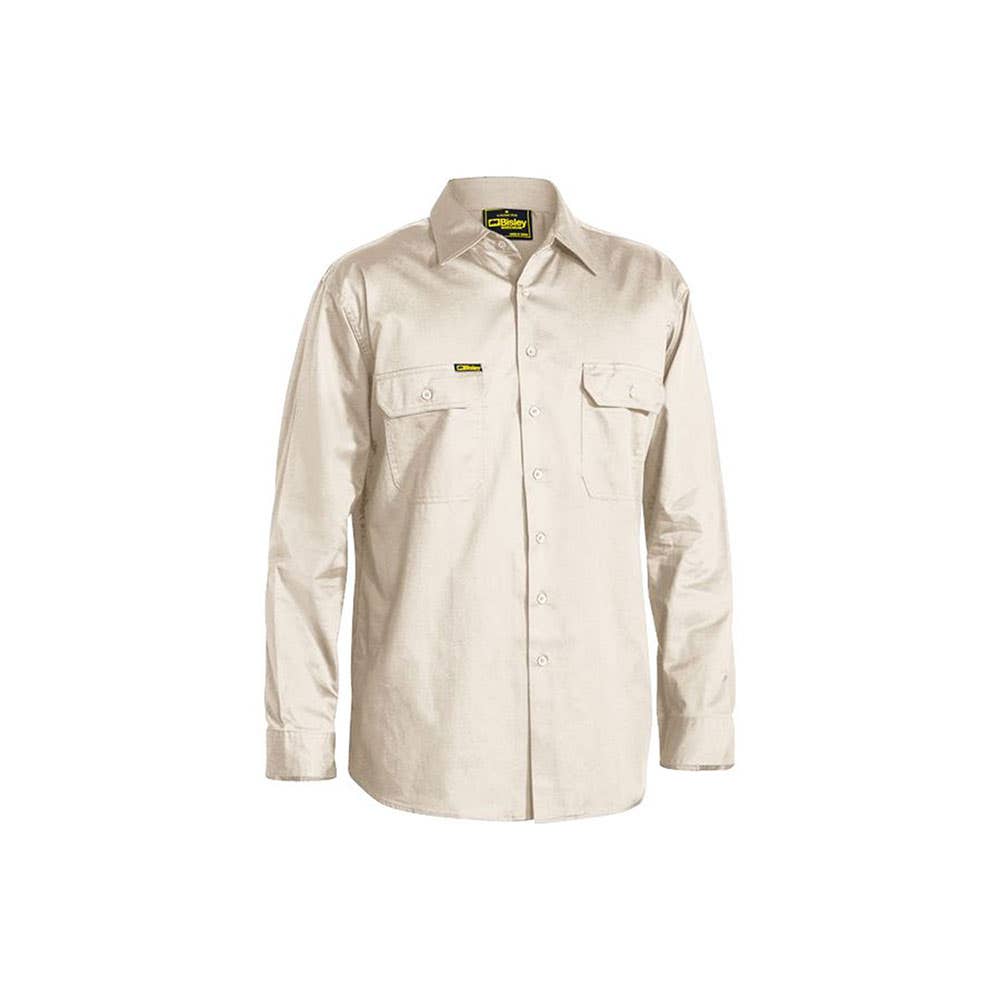 BS6893 Cool Lightweight Drill Long Sleeve Shirt 155gsm Sand 3XL_40049879_BS6893_BSAN3XL