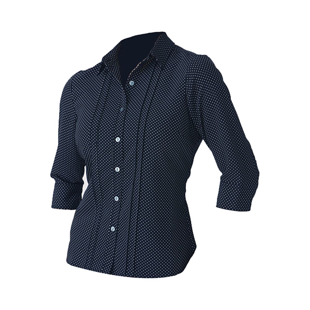 2172 Ladies 3/4 Sleeve Stretch Blouse DARACITY2172
