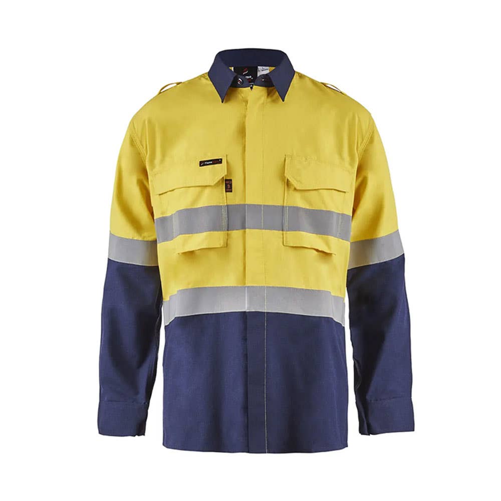 Shirt G/S FR HRC2 195gsm Tape + BUMA/Stanwell/ENA Logos & Name FSV014A BUMAFSV014AENA