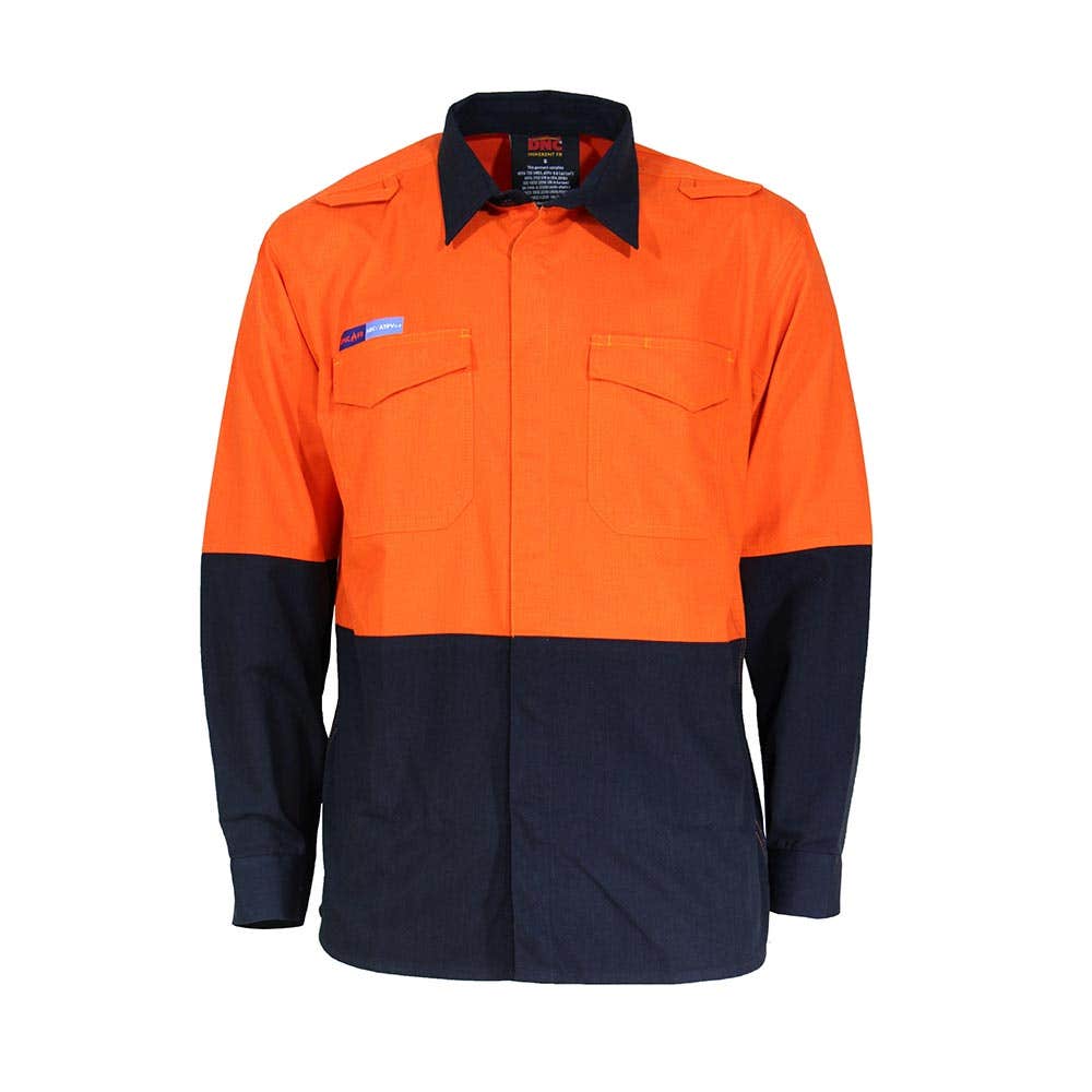3441 Hi-Vis Inherent FR Long Sleeve Shirt 180gsm DNC3441