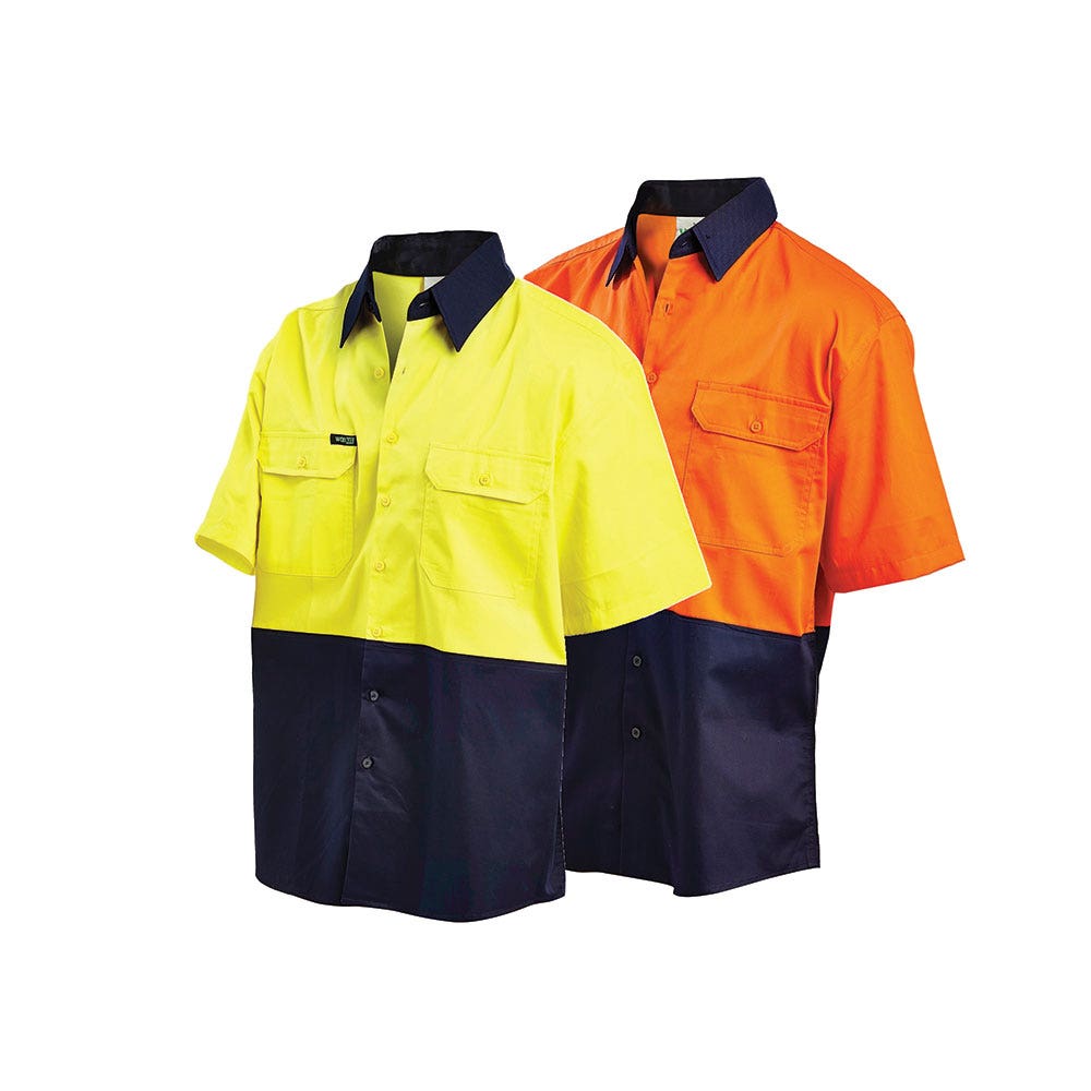 2008 Hi-Vis S/S Shirt Two-Tone Lightweight 155gsm 2008