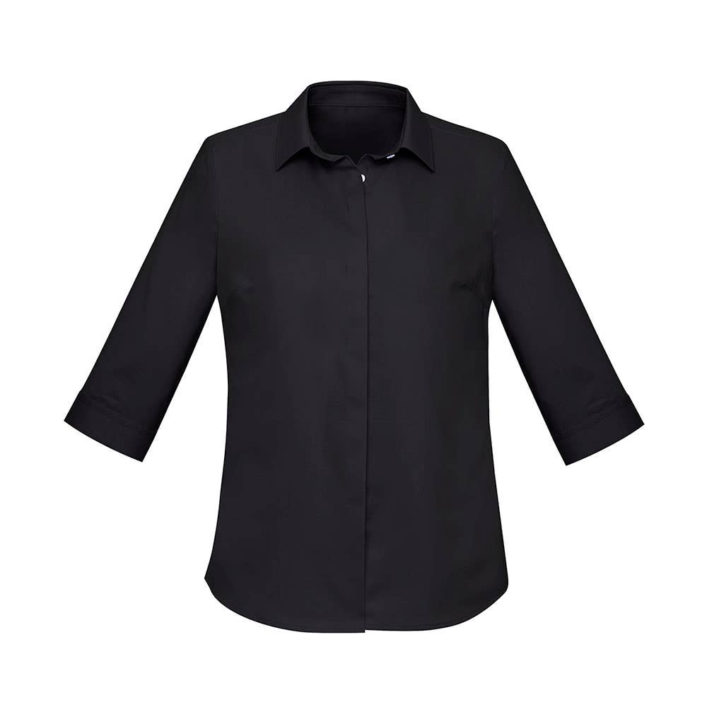 Womens Black Size 18 Charlie Short Sleeve Shirt 552690 RS968LS-BLK-18