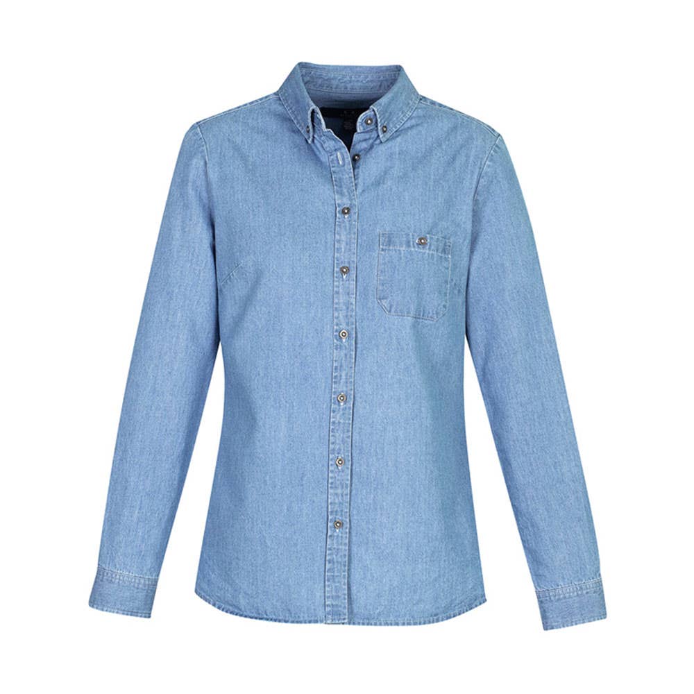 Indie Ladies Long Sleeve Shirt BLUE SIZE 10 509907 S017L-12-BLU