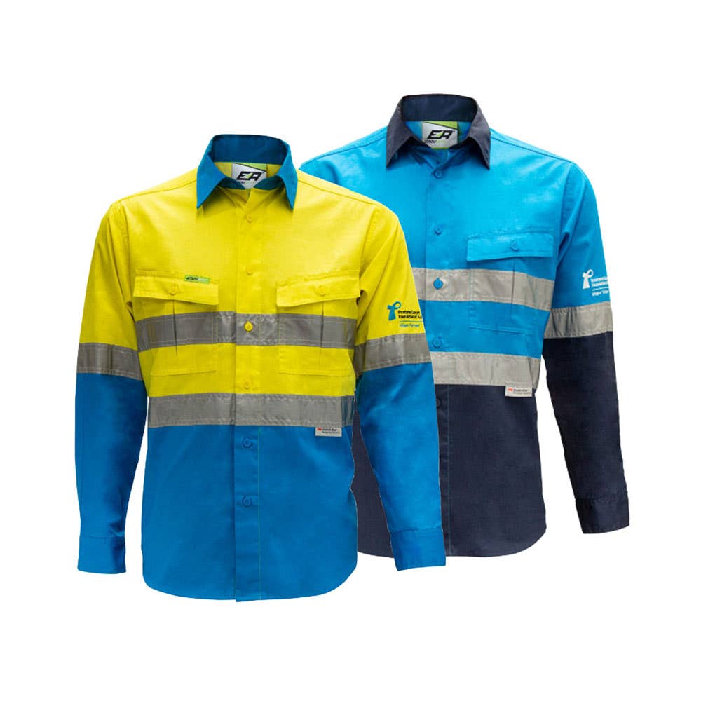 Hi-Vis Long Sleeve Taped Shirt 155gsm m2PCFA