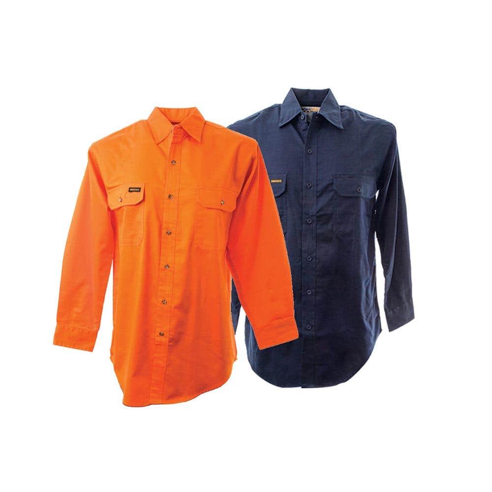 WF500 Regular Weight Cotton Drill Shirt_WF500