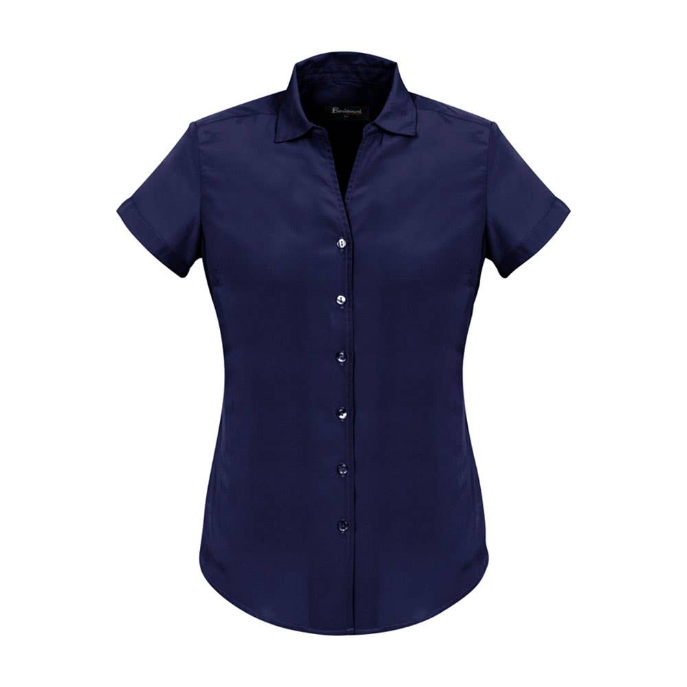 Solanda Ladies Plain SS Shirt-Patriot Blue-10 471310 40412-PATBLU-10