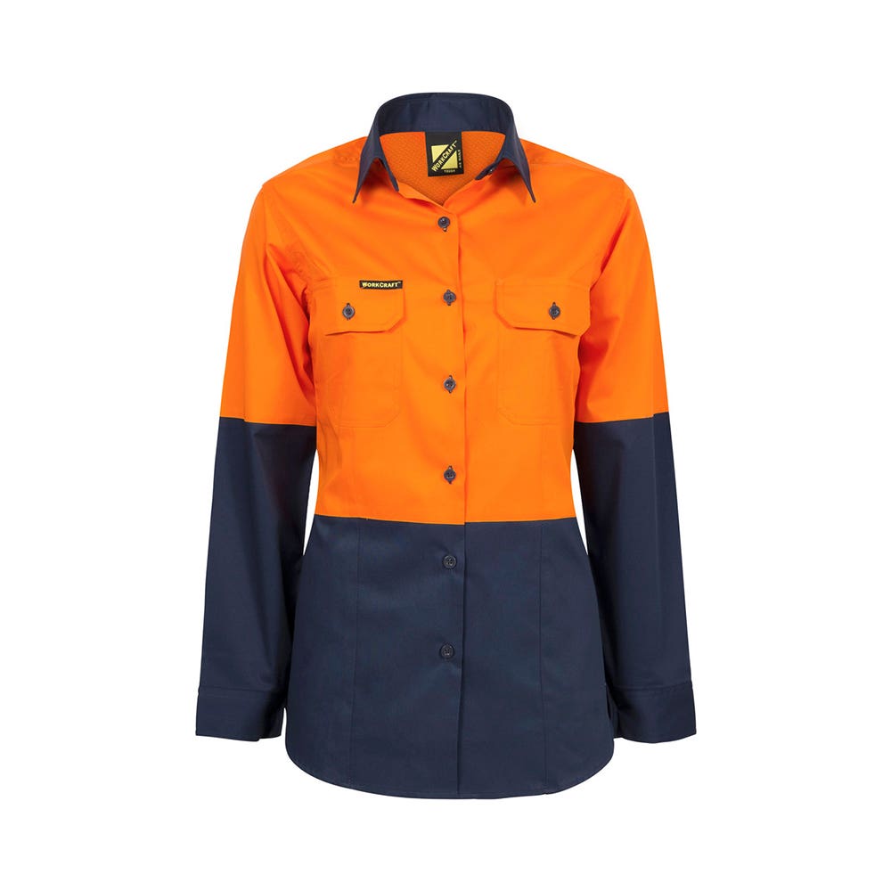 Shirt Ladies L/S Light/W Shirt Ven HiVis T/T WSL502 10 O/N 40058961 WSL502 10 O/N