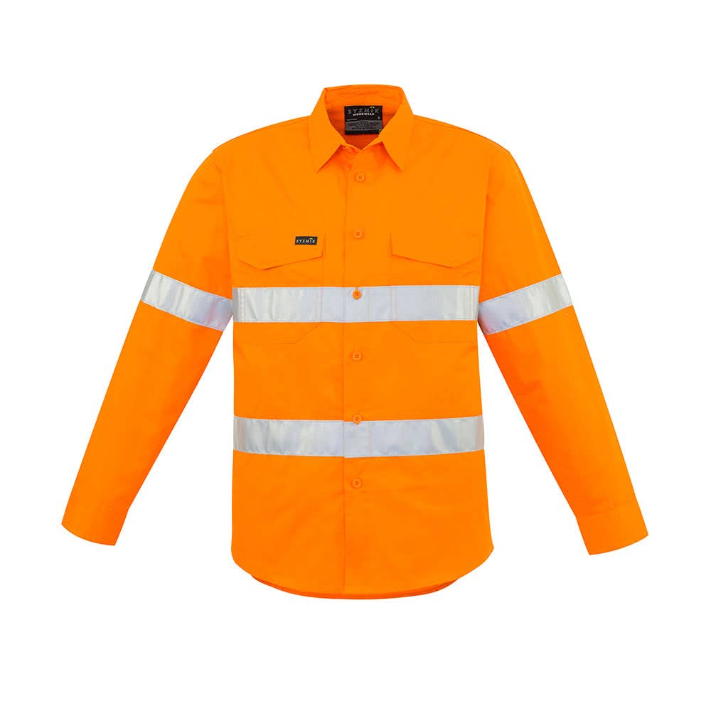 ZW640 Hi-Vis Taped Long Sleeve Shirt 170gsm ZW640