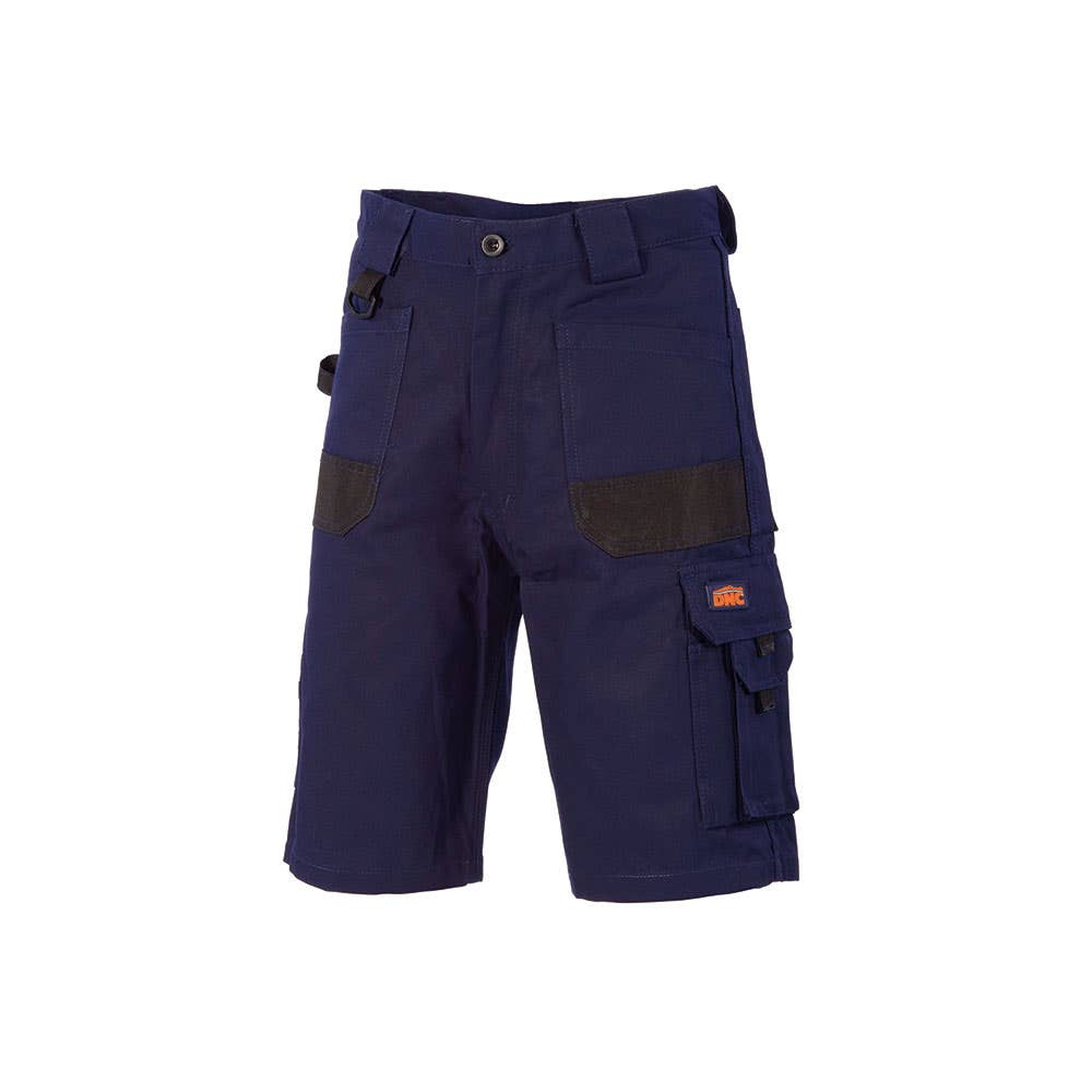 285gsm Duratex Cotton Duck Weave Cargo Shorts Navy 87R DNC 457061 3334-NAV-87R
