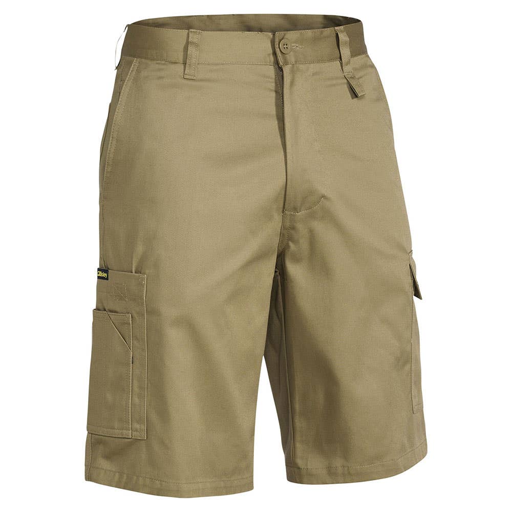 Shorts 102R Khaki Cotton Drill 240gsm Utility Vent Bisley_36002474_BSH1999_BCDRR02