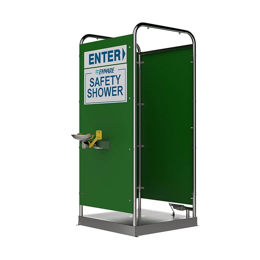 Shower Multi Spray Walk On 3 Panel Free Standing Eye/Face Wash 90168228 EM690