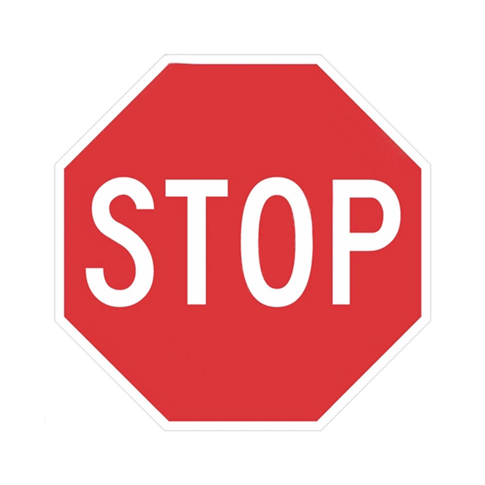 Sign Stop Class 1 Metal 600 X 600 294518 R1-1A