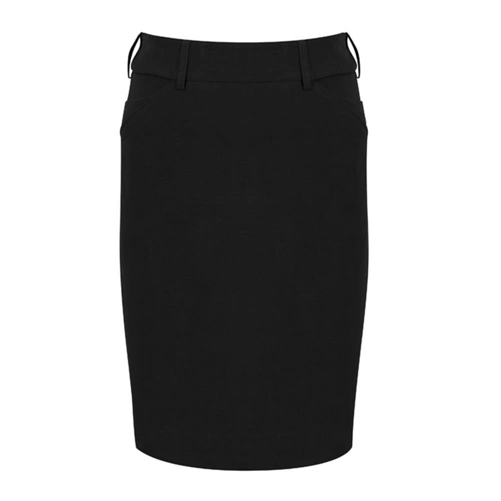 Ladies Adjustable Waist Skirt Black - 12 36014523 A21510-BLK-12