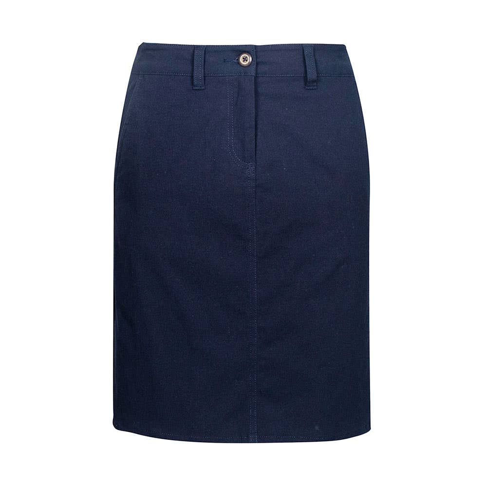 Skirt Ladies Chino Cotton Elast. Lawson 8 Navy BS022L-NVY-8 510810 BS022L-NVY-8